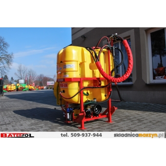 Opryskiwacz sadowniczy zawieszany TADLEN 400L - pompa 3-głowice ZEFIREK TL400S, 3-zbiorniki, zawór włoski sterowany z kabiny